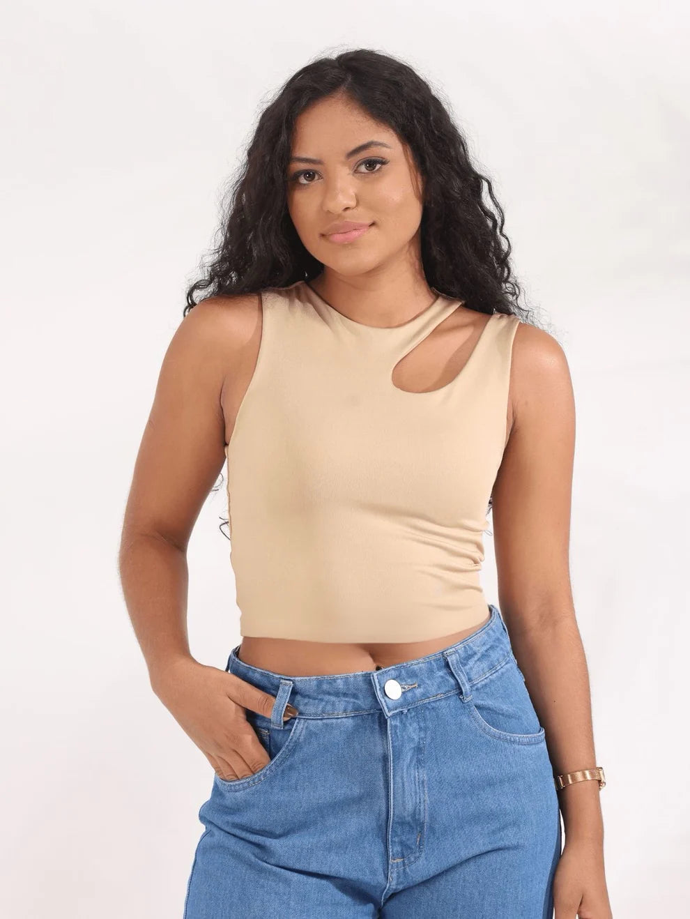 Crop Top Cuello