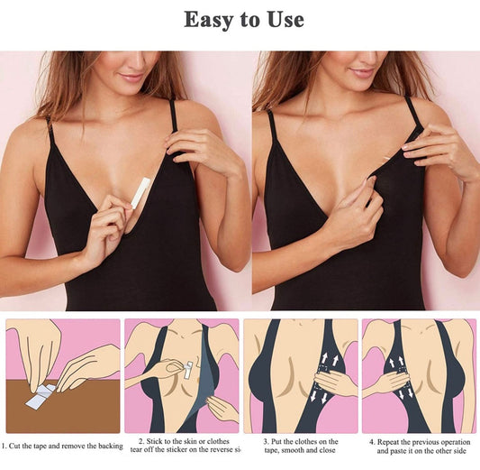 Cinta Doble Cara Para Ajustar Prendas X 36 U